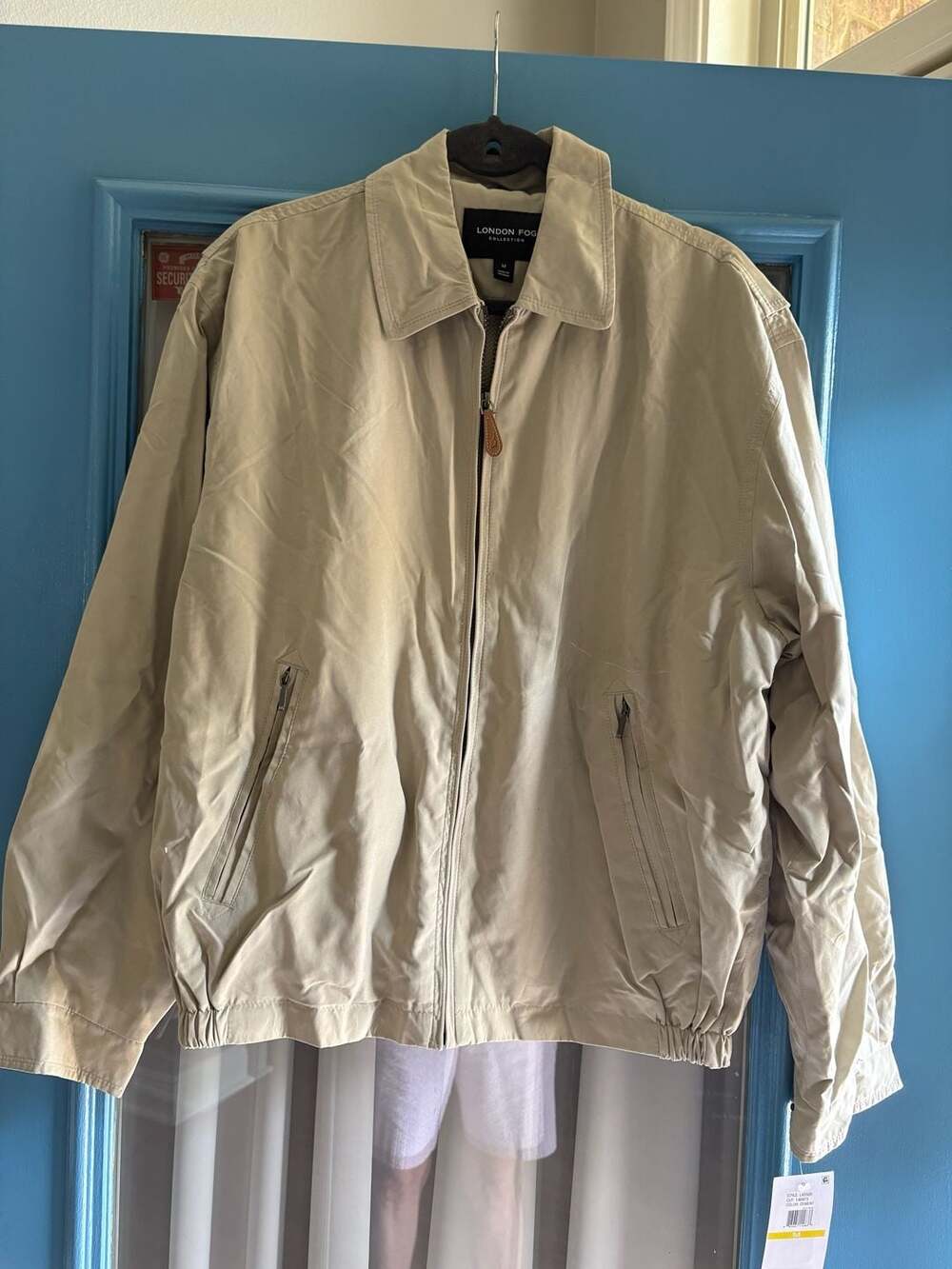 London Fog Collection Men's L45500 Golf Jacket , Cement color,  Size M